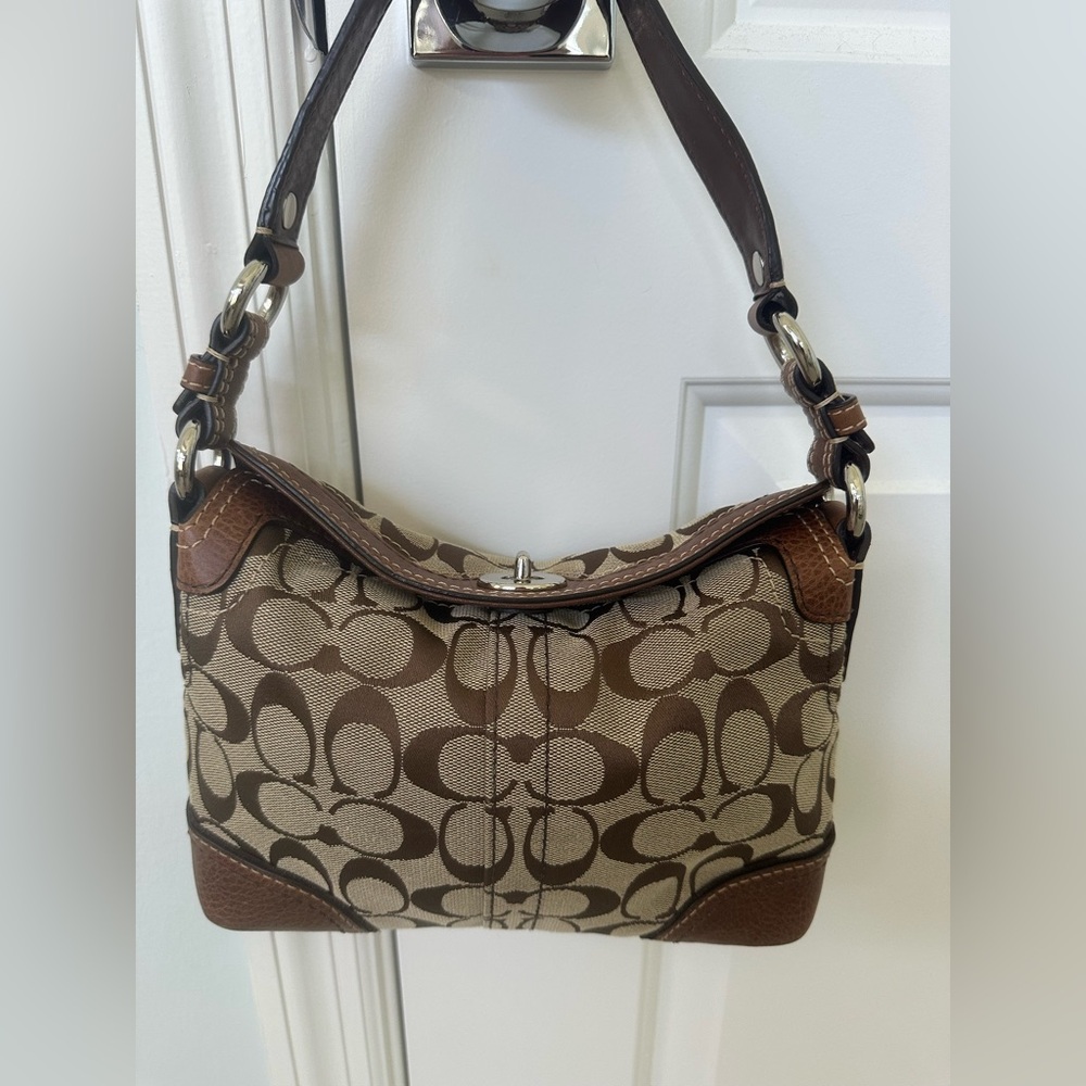 Coach small top handle purse - Vintage - Brown